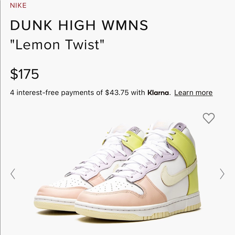 Nike Dunk High Light Cashmere Lemon Twist